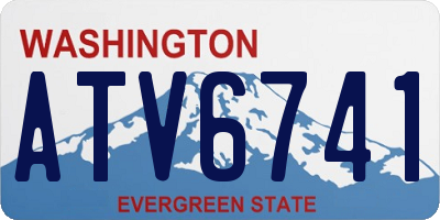 WA license plate ATV6741