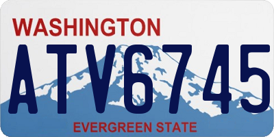 WA license plate ATV6745