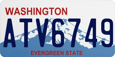 WA license plate ATV6749