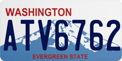 WA license plate ATV6762