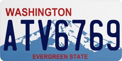 WA license plate ATV6769