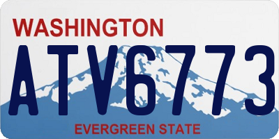 WA license plate ATV6773