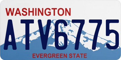 WA license plate ATV6775