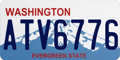 WA license plate ATV6776