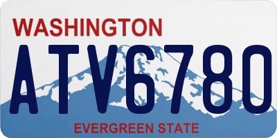 WA license plate ATV6780
