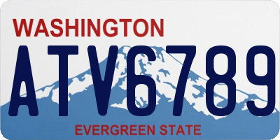 WA license plate ATV6789