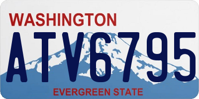 WA license plate ATV6795