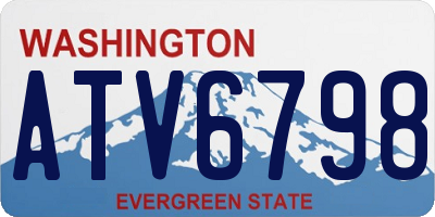 WA license plate ATV6798