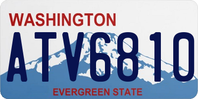 WA license plate ATV6810