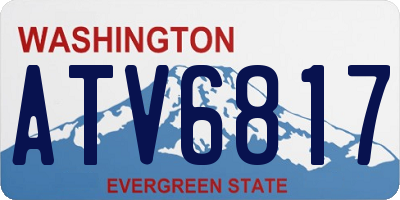 WA license plate ATV6817