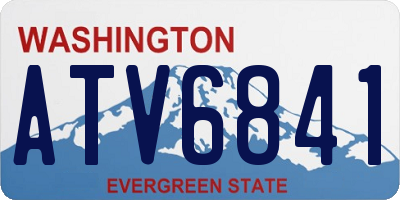 WA license plate ATV6841