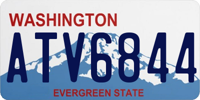 WA license plate ATV6844