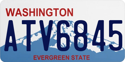 WA license plate ATV6845