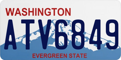 WA license plate ATV6849