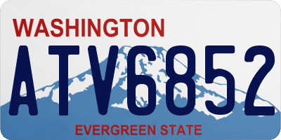 WA license plate ATV6852