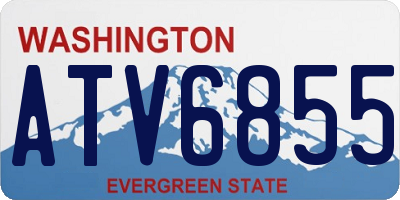 WA license plate ATV6855