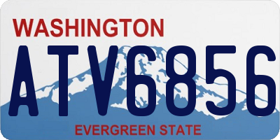 WA license plate ATV6856