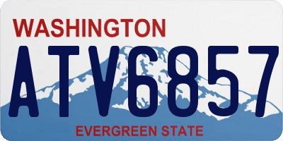 WA license plate ATV6857