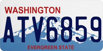 WA license plate ATV6859