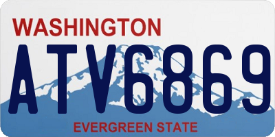 WA license plate ATV6869