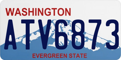 WA license plate ATV6873