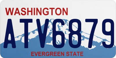 WA license plate ATV6879