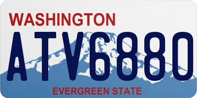 WA license plate ATV6880
