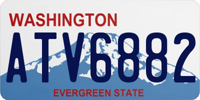 WA license plate ATV6882