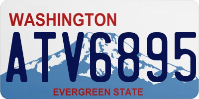 WA license plate ATV6895