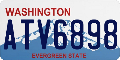 WA license plate ATV6898