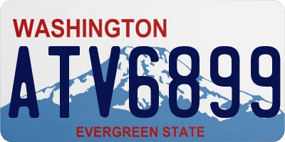 WA license plate ATV6899