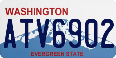 WA license plate ATV6902