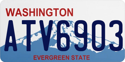 WA license plate ATV6903