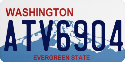 WA license plate ATV6904