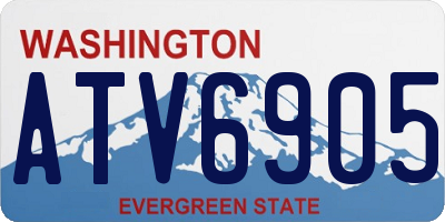 WA license plate ATV6905