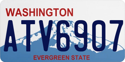 WA license plate ATV6907
