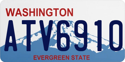 WA license plate ATV6910