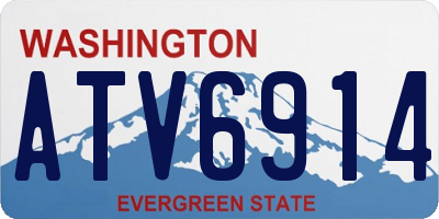 WA license plate ATV6914