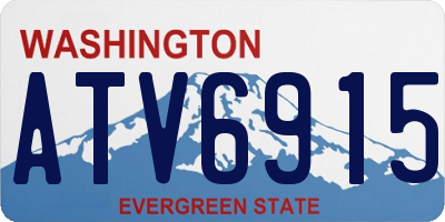 WA license plate ATV6915