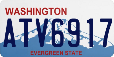 WA license plate ATV6917