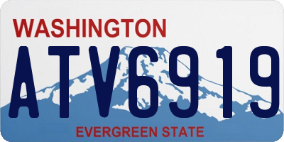 WA license plate ATV6919