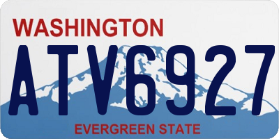WA license plate ATV6927