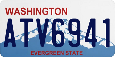 WA license plate ATV6941