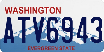 WA license plate ATV6943