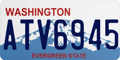 WA license plate ATV6945