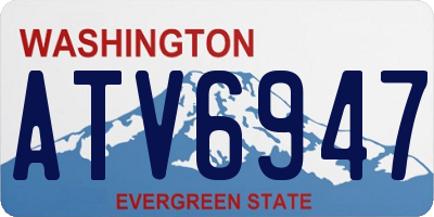 WA license plate ATV6947