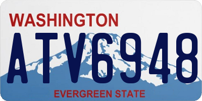 WA license plate ATV6948