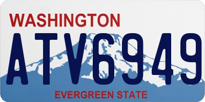WA license plate ATV6949