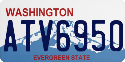 WA license plate ATV6950