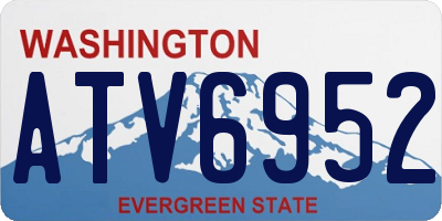 WA license plate ATV6952